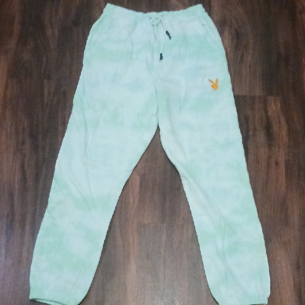 PLAYBOY Missguided  Mint Tie-Dye Joggers